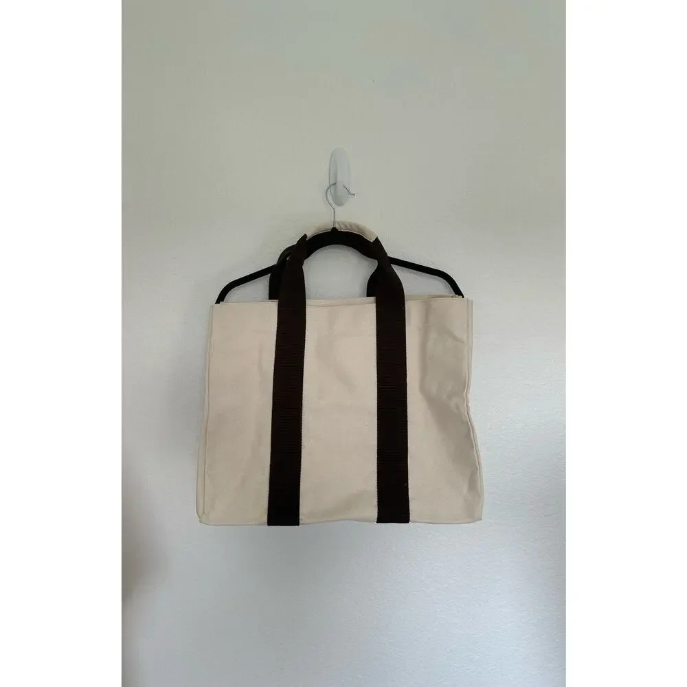 Le Bar Marche La Plage x Curateur Beach Tote in Beige - OS